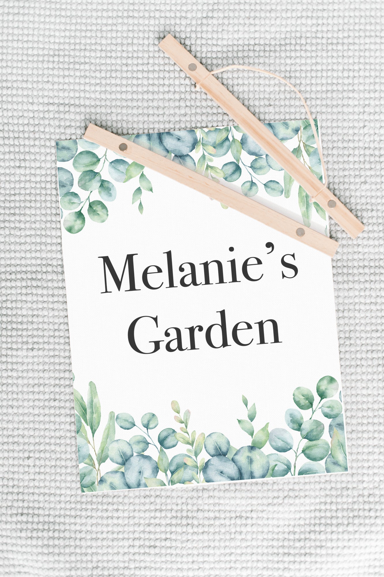 Garden Gift, Personalize Sign