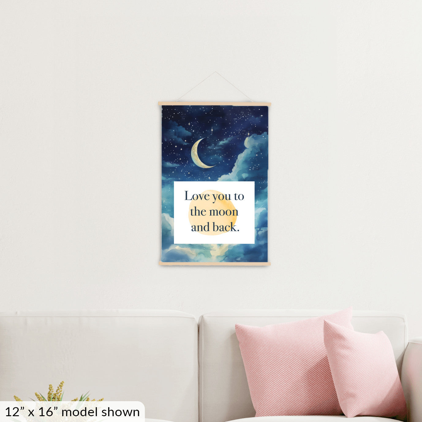 Love You to the Moon and Back Canvas