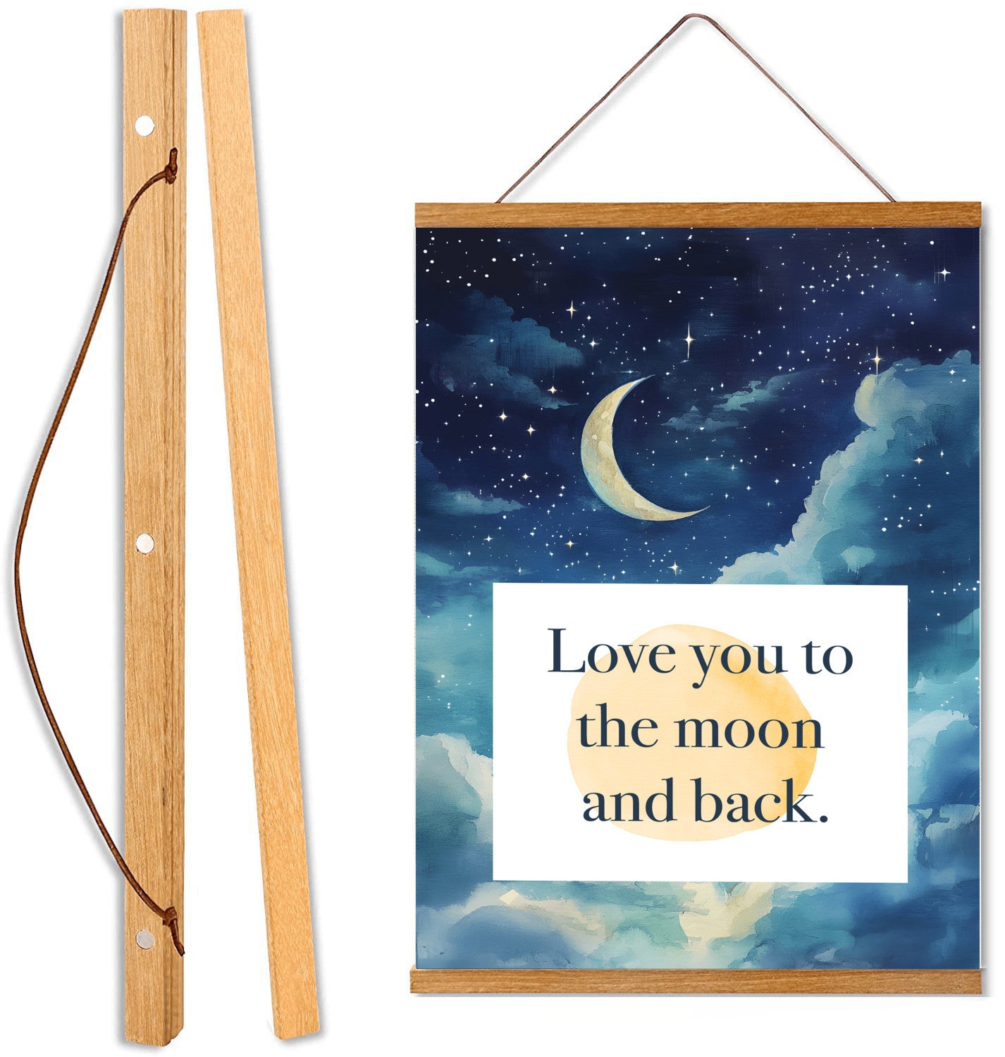 Love You to the Moon and Back Canvas