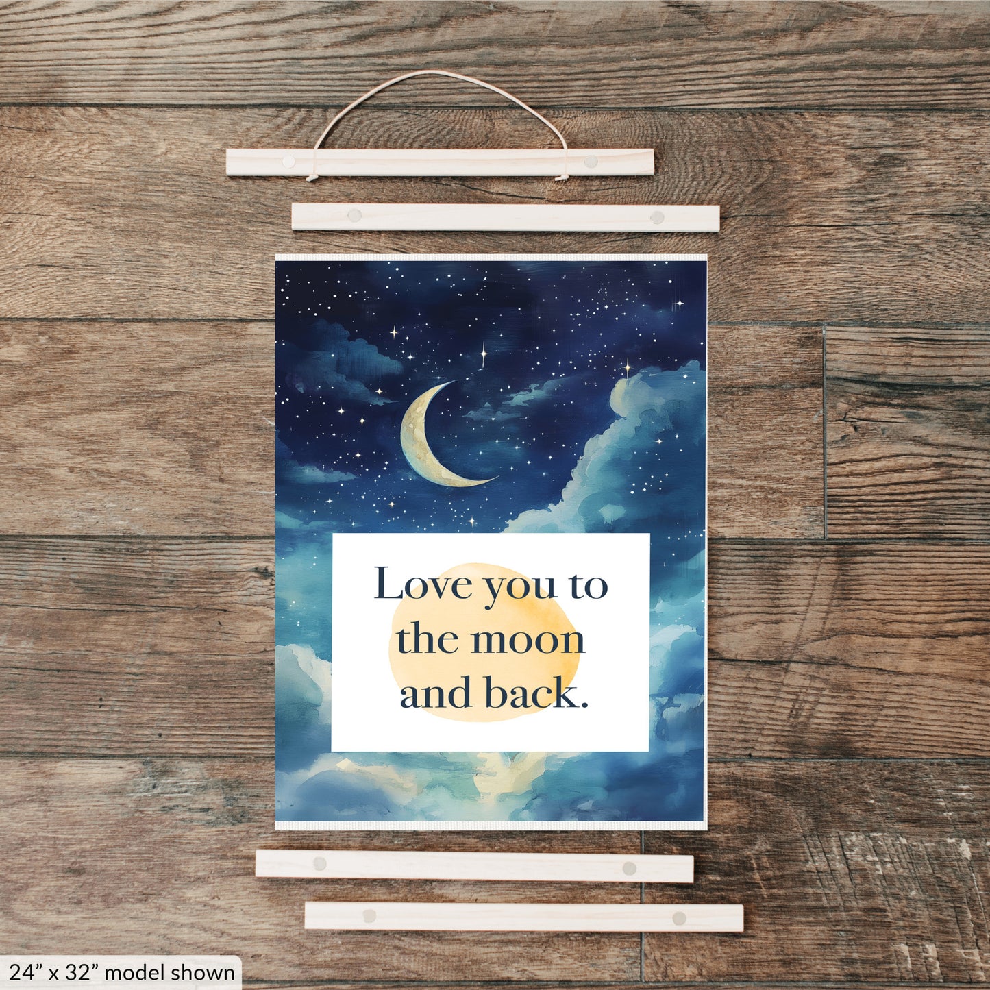 Love You to the Moon and Back Canvas
