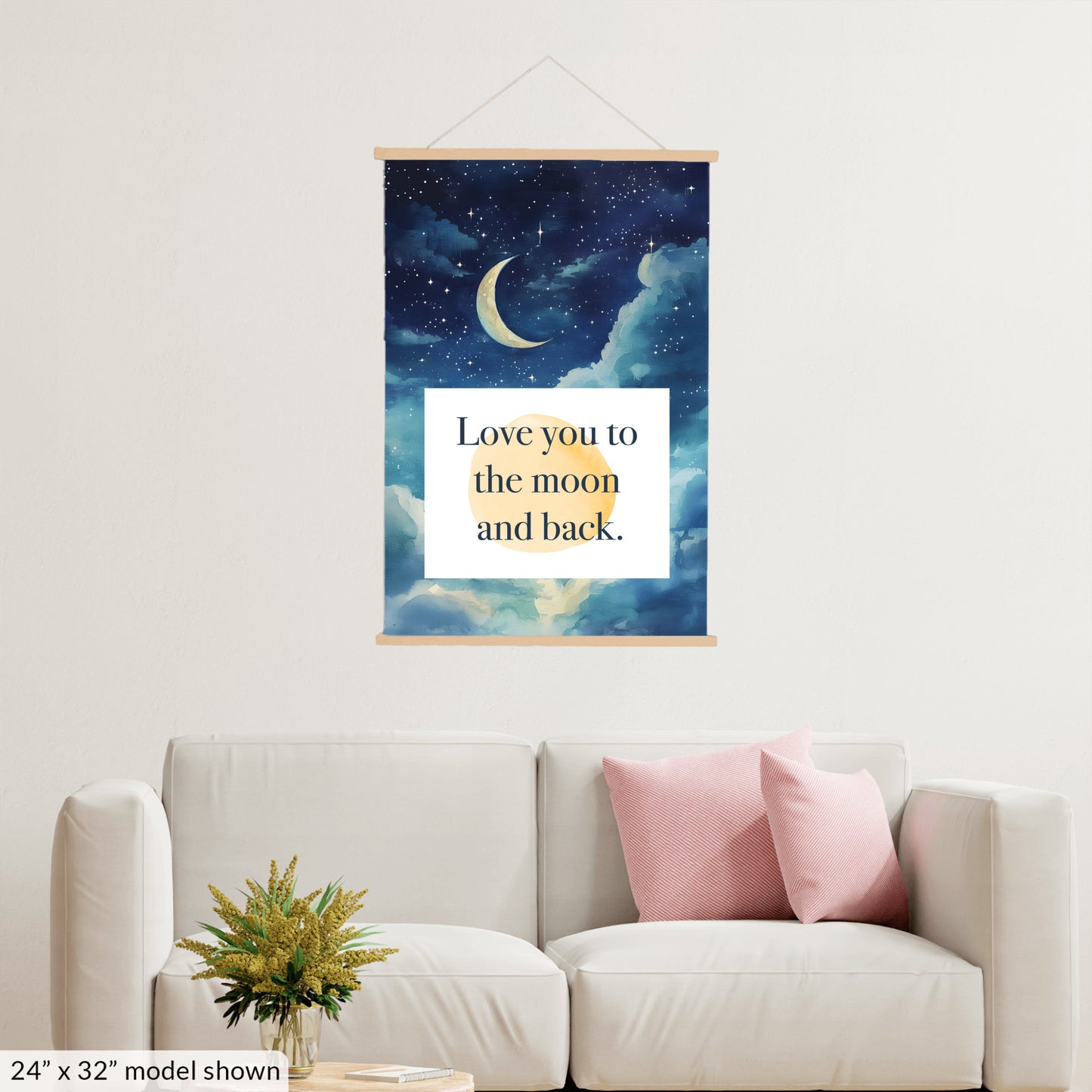 Love You to the Moon and Back Canvas