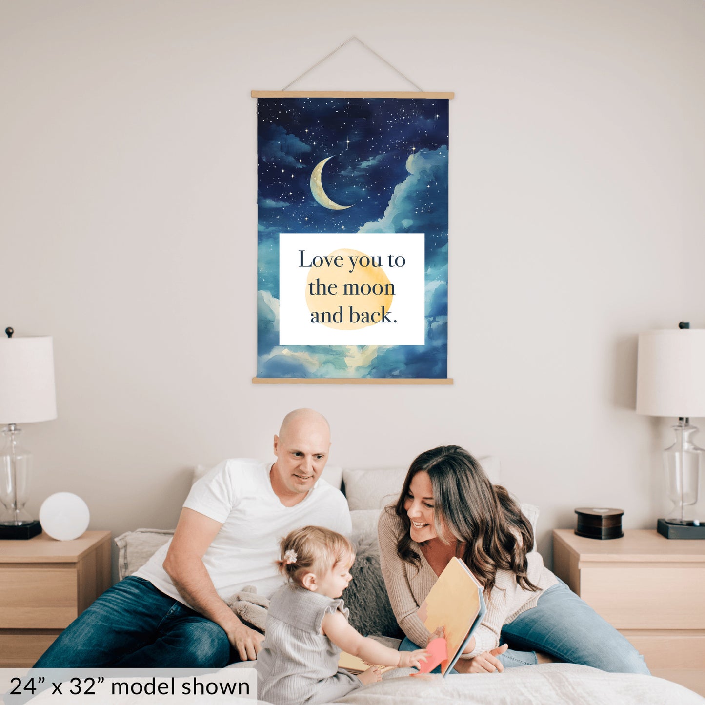 Love You to the Moon and Back Canvas
