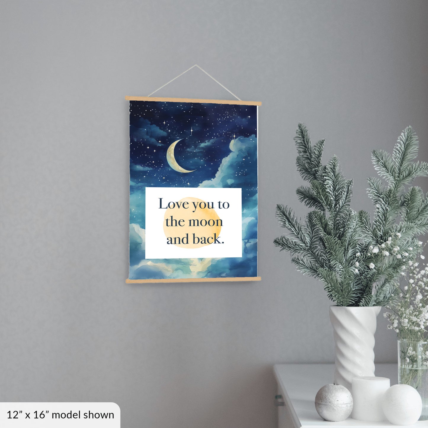 Love You to the Moon and Back Canvas