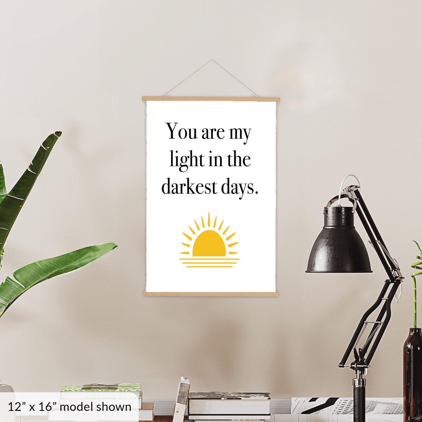 You are My Light - Hanging Canvas