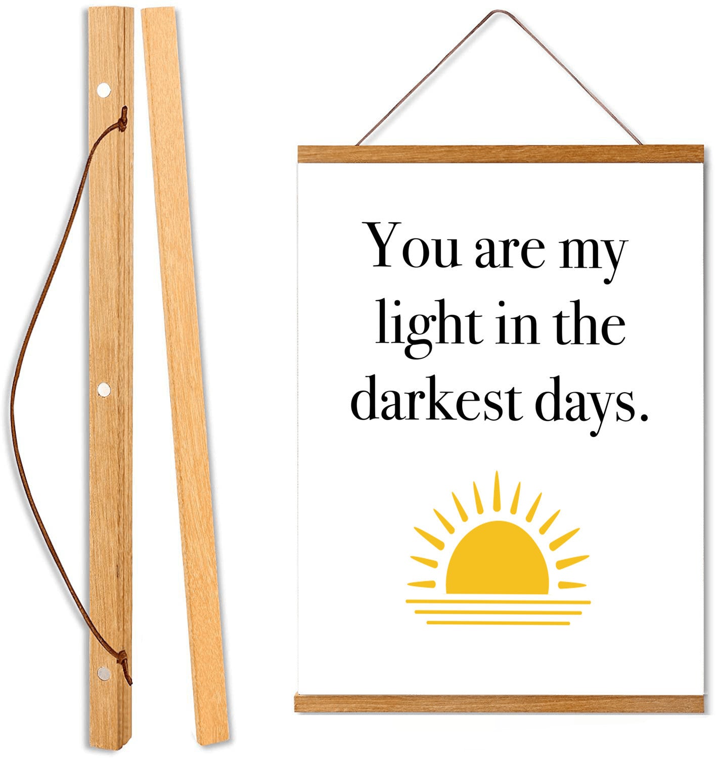 You are My Light - Hanging Canvas