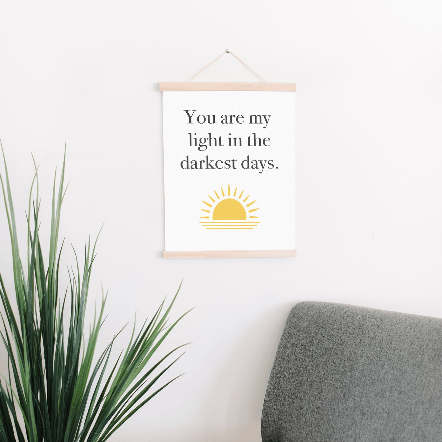You are My Light - Hanging Canvas