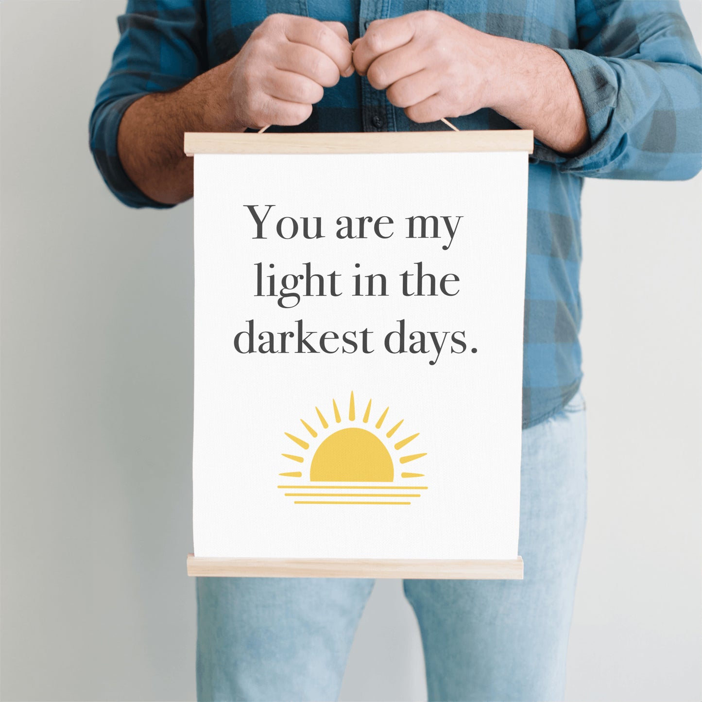 You are My Light - Hanging Canvas