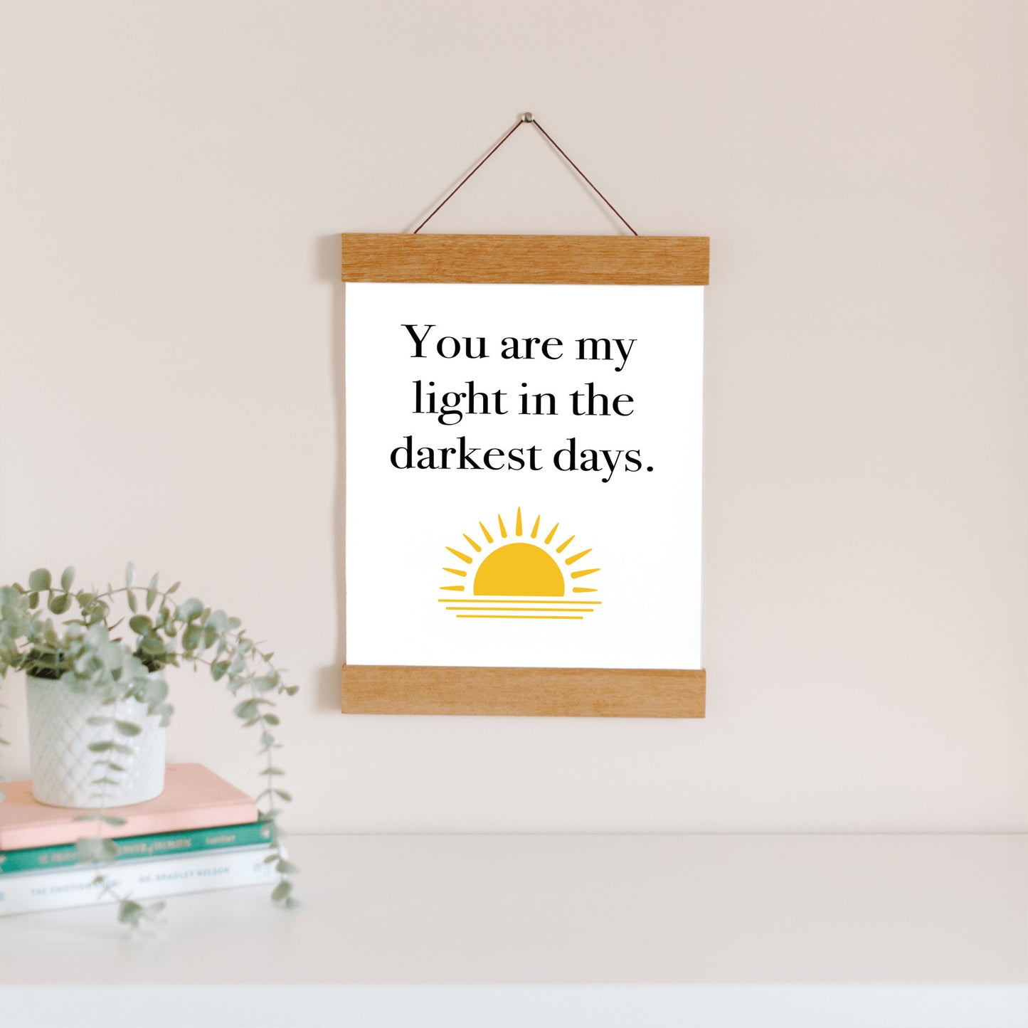 You are My Light - Hanging Canvas