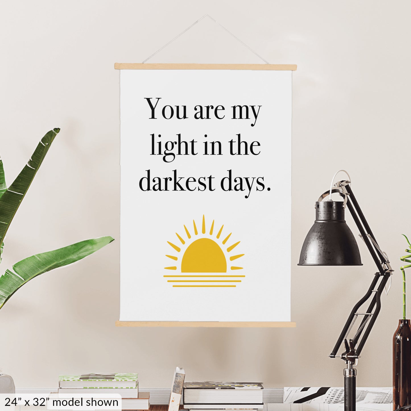 You are My Light - Hanging Canvas