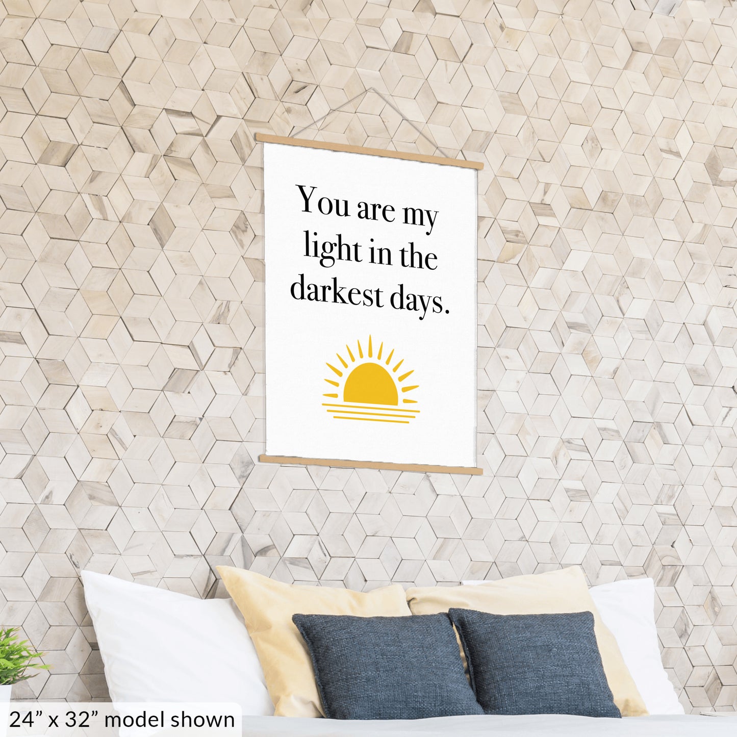 You are My Light - Hanging Canvas
