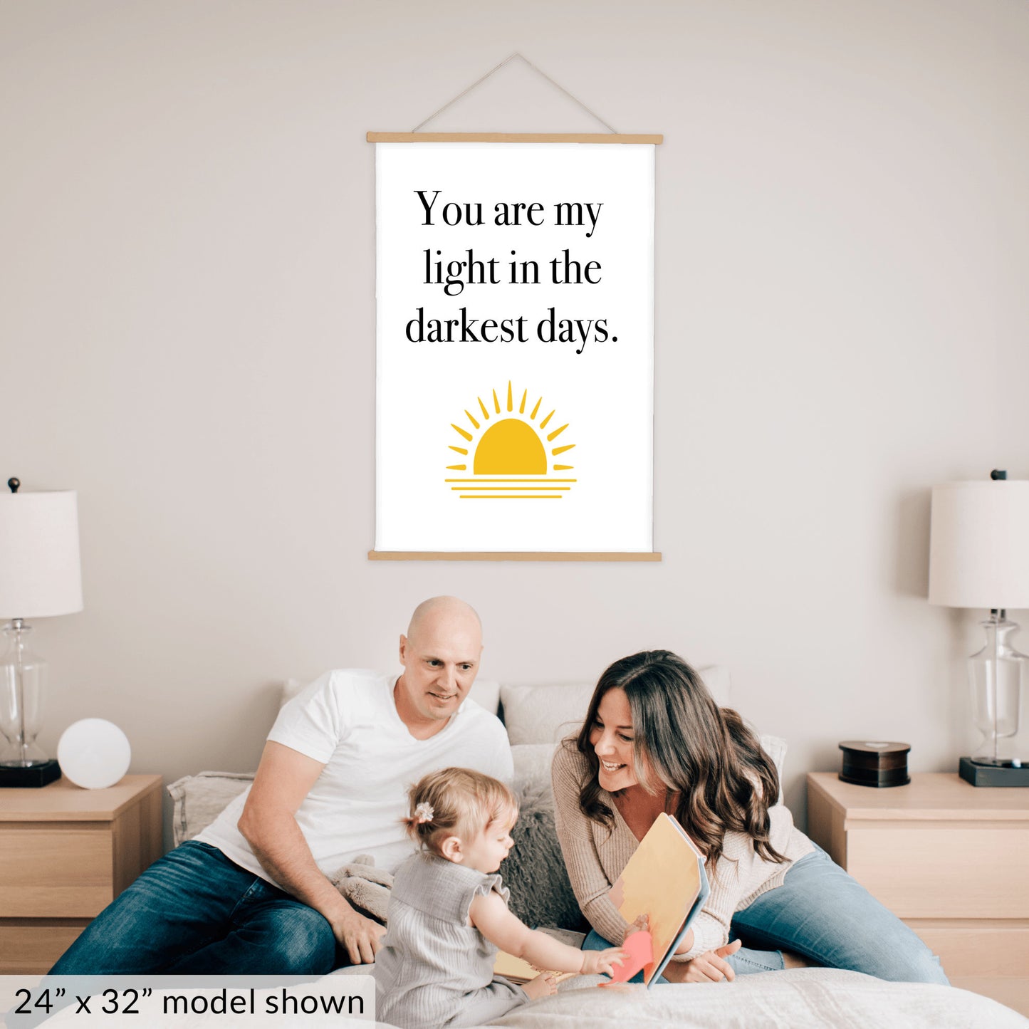 You are My Light - Hanging Canvas