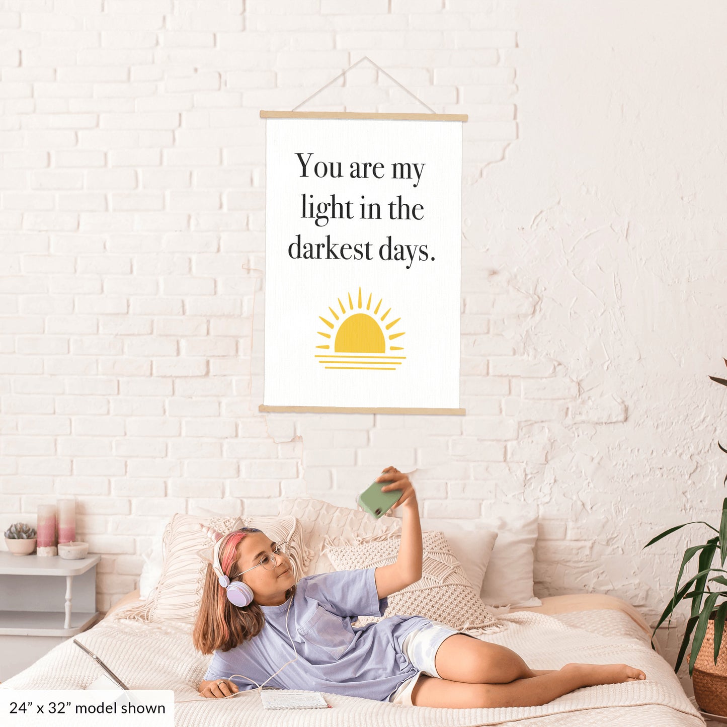 You are My Light - Hanging Canvas