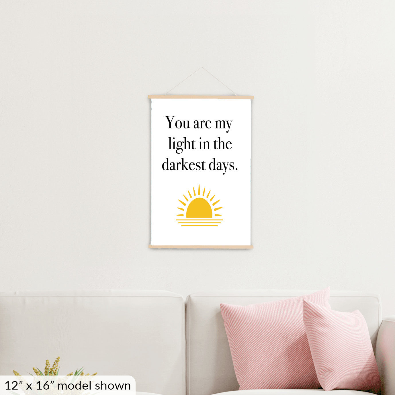 You are My Light - Hanging Canvas