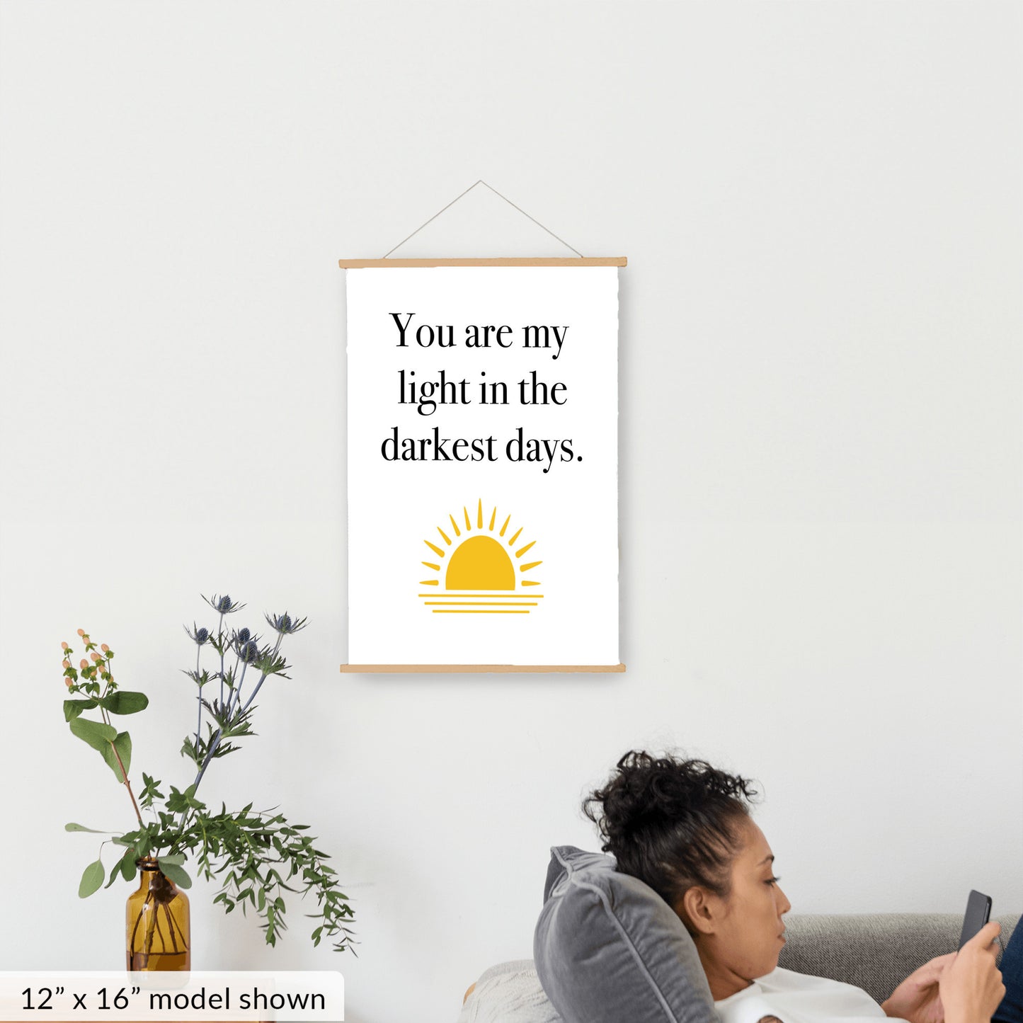 You are My Light - Hanging Canvas