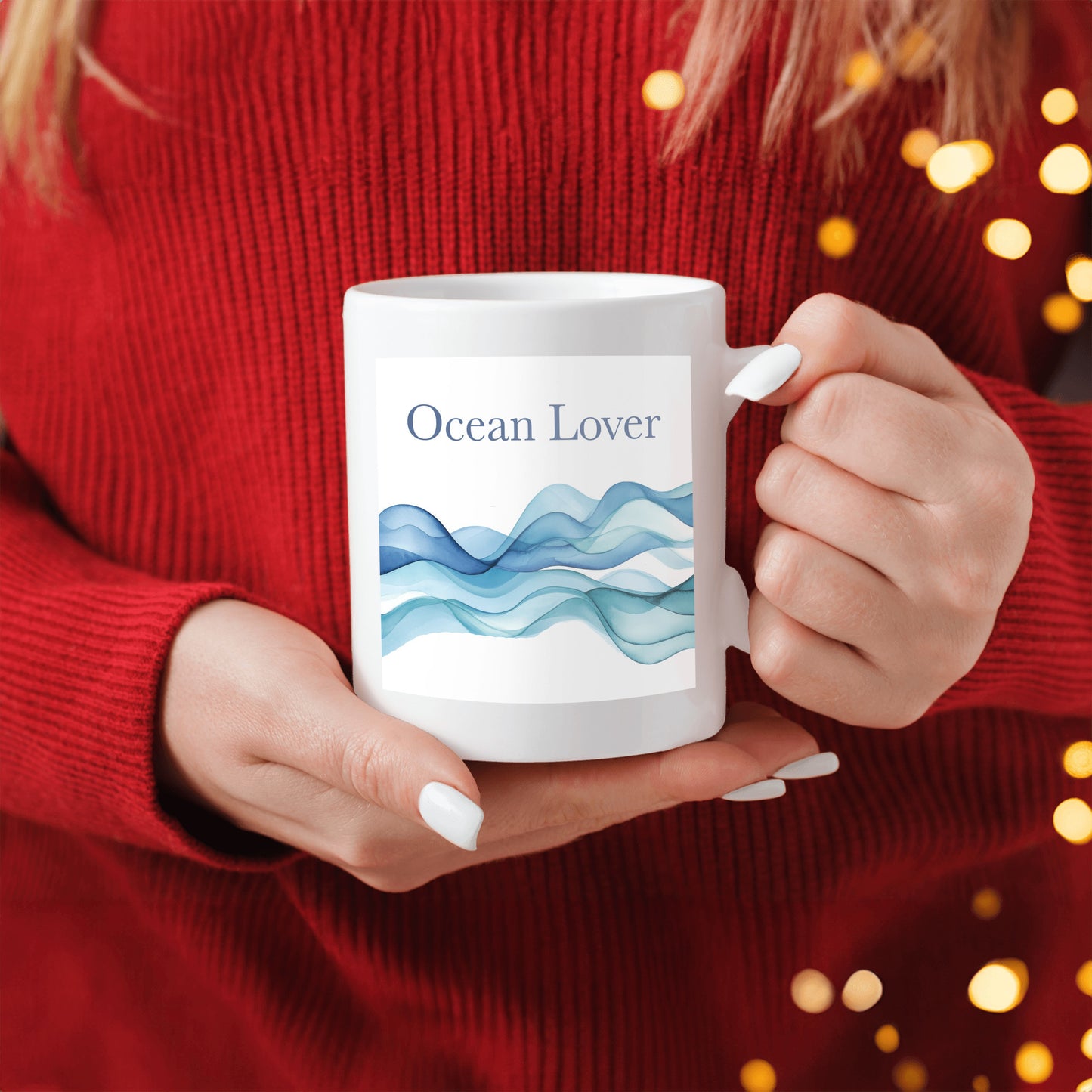 Ocean Lover Mug, Beach Drinkware