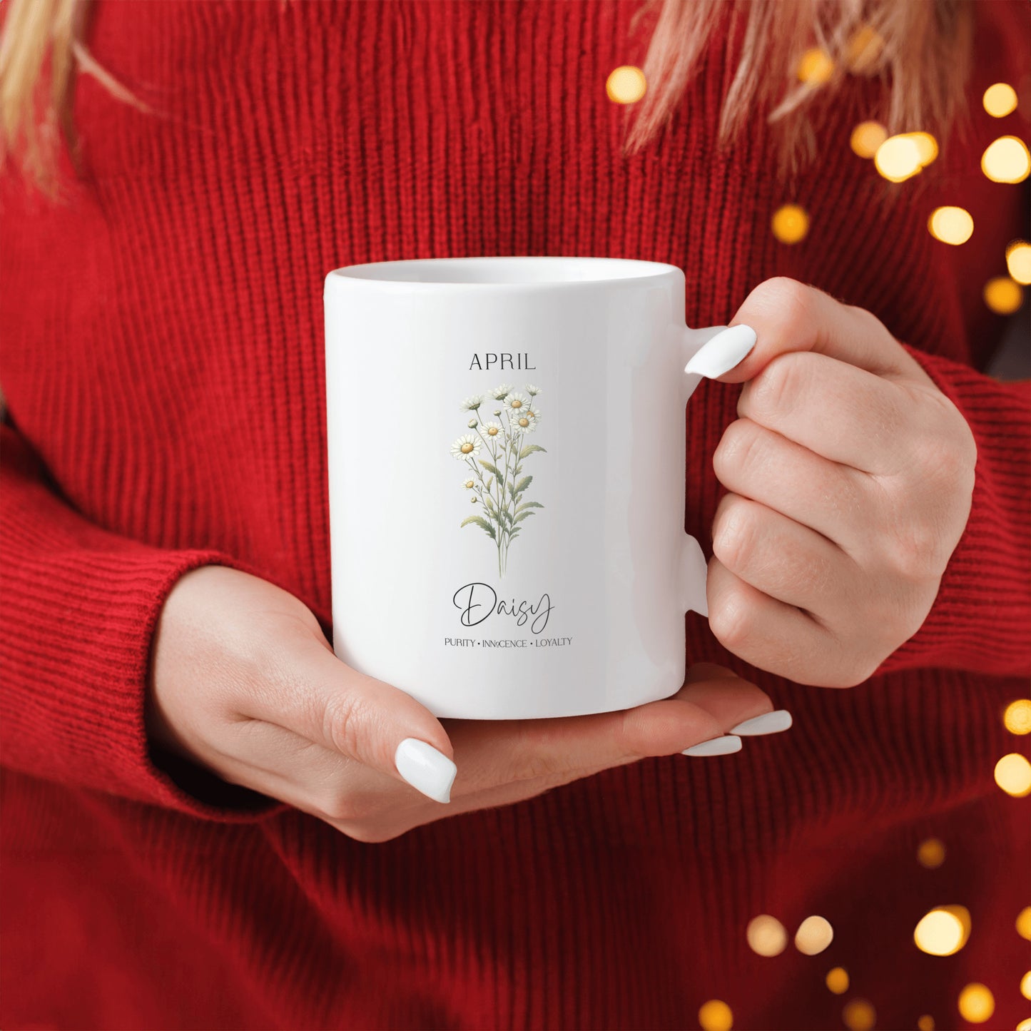 April Birth Month Ceramic Mug