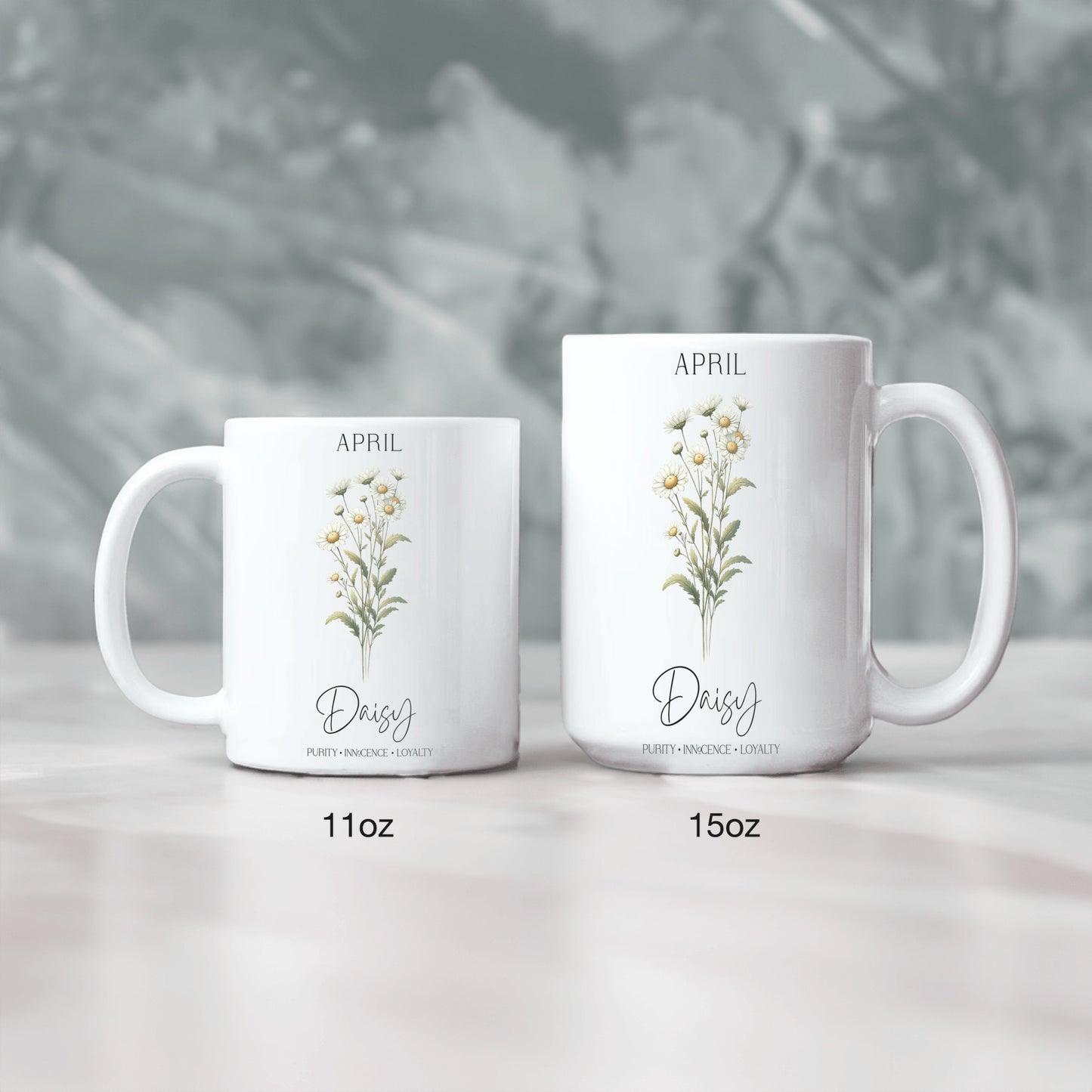 April Birth Month Ceramic Mug