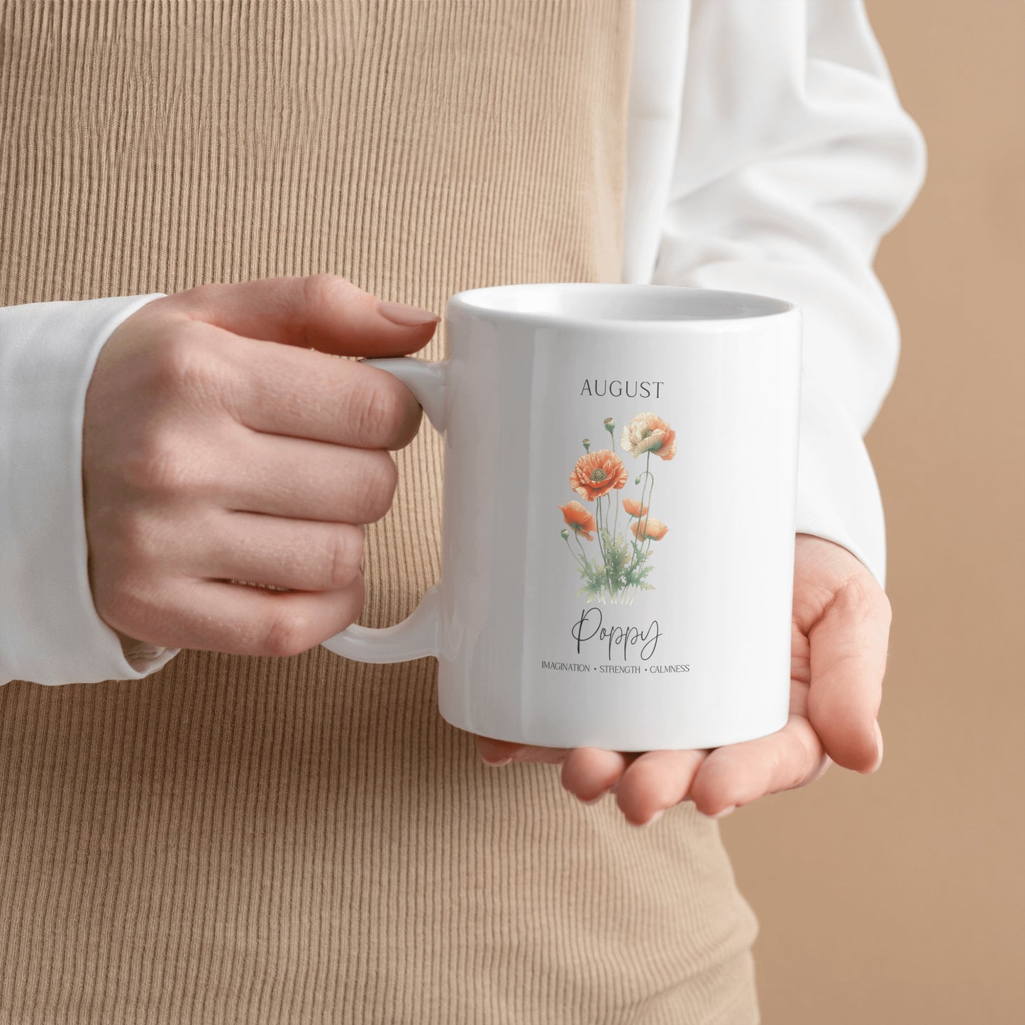August Birth Month Ceramic Mug