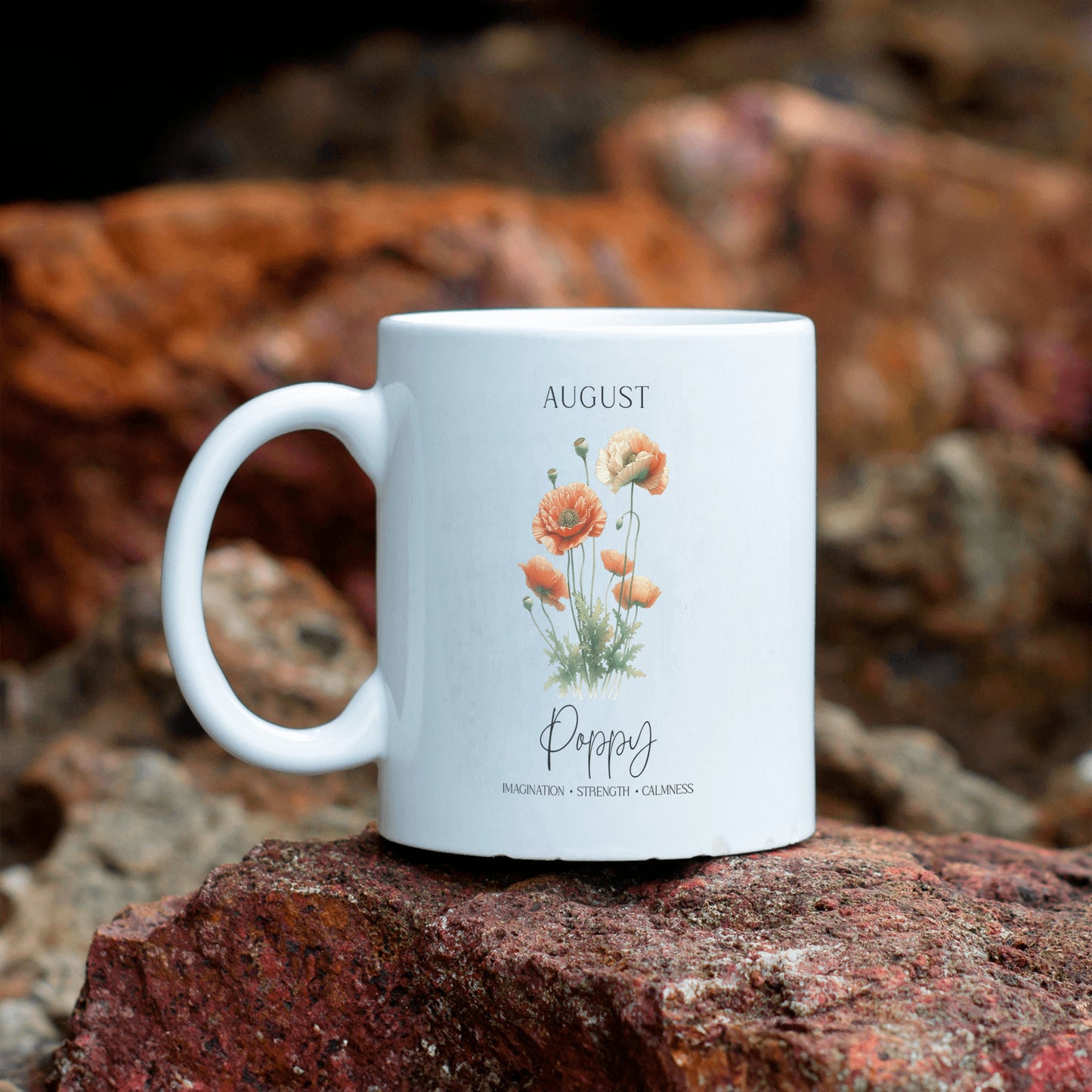 August Birth Month Ceramic Mug