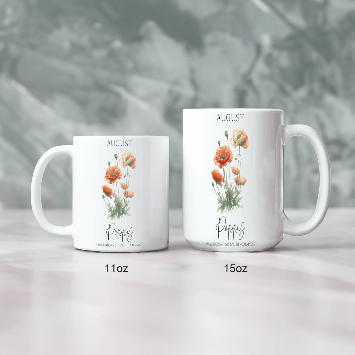August Birth Month Ceramic Mug