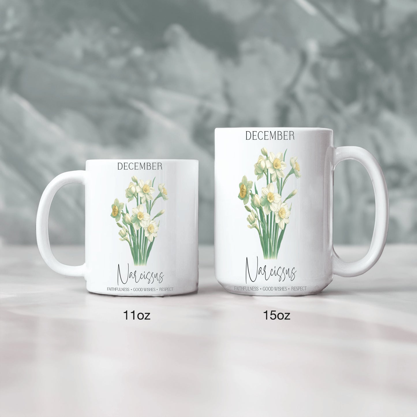 December Birth Month Ceramic Mug