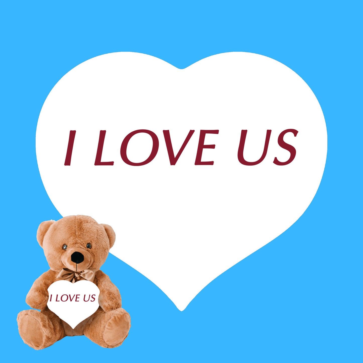 Anniversary Bear Gift, I Love Us