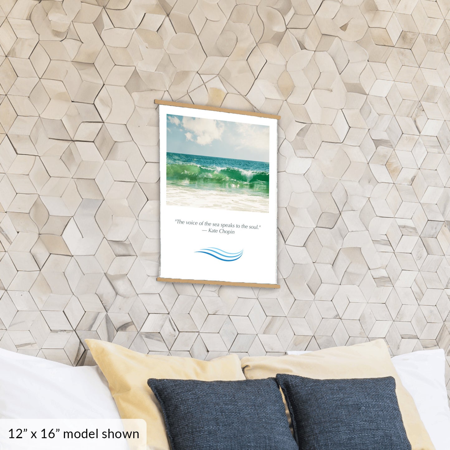 Ocean Hanging Canvas, Beach Saying Gift
