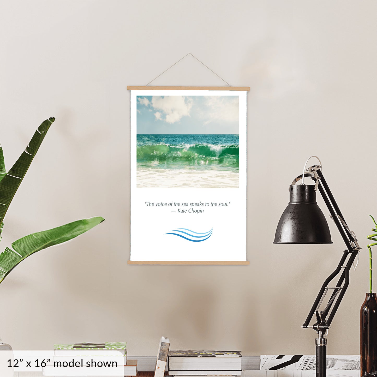 Ocean Hanging Canvas, Beach Saying Gift