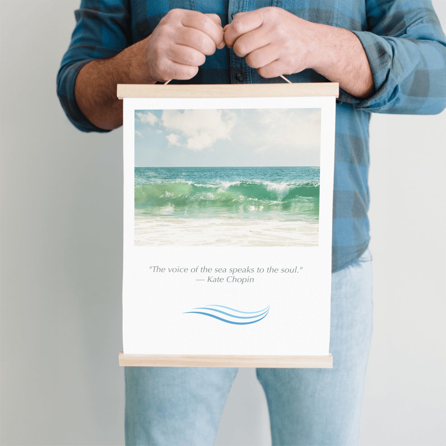 Ocean Hanging Canvas, Beach Saying Gift