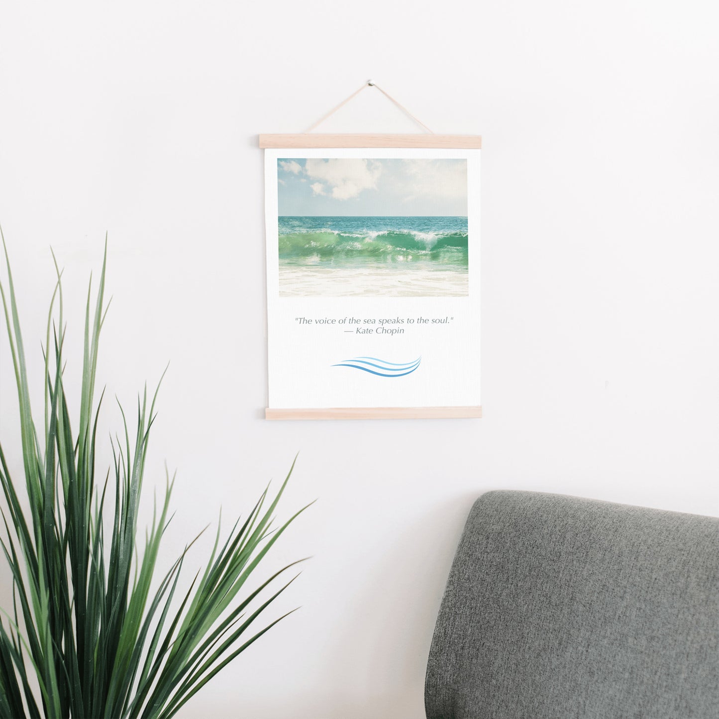 Ocean Hanging Canvas, Beach Saying Gift