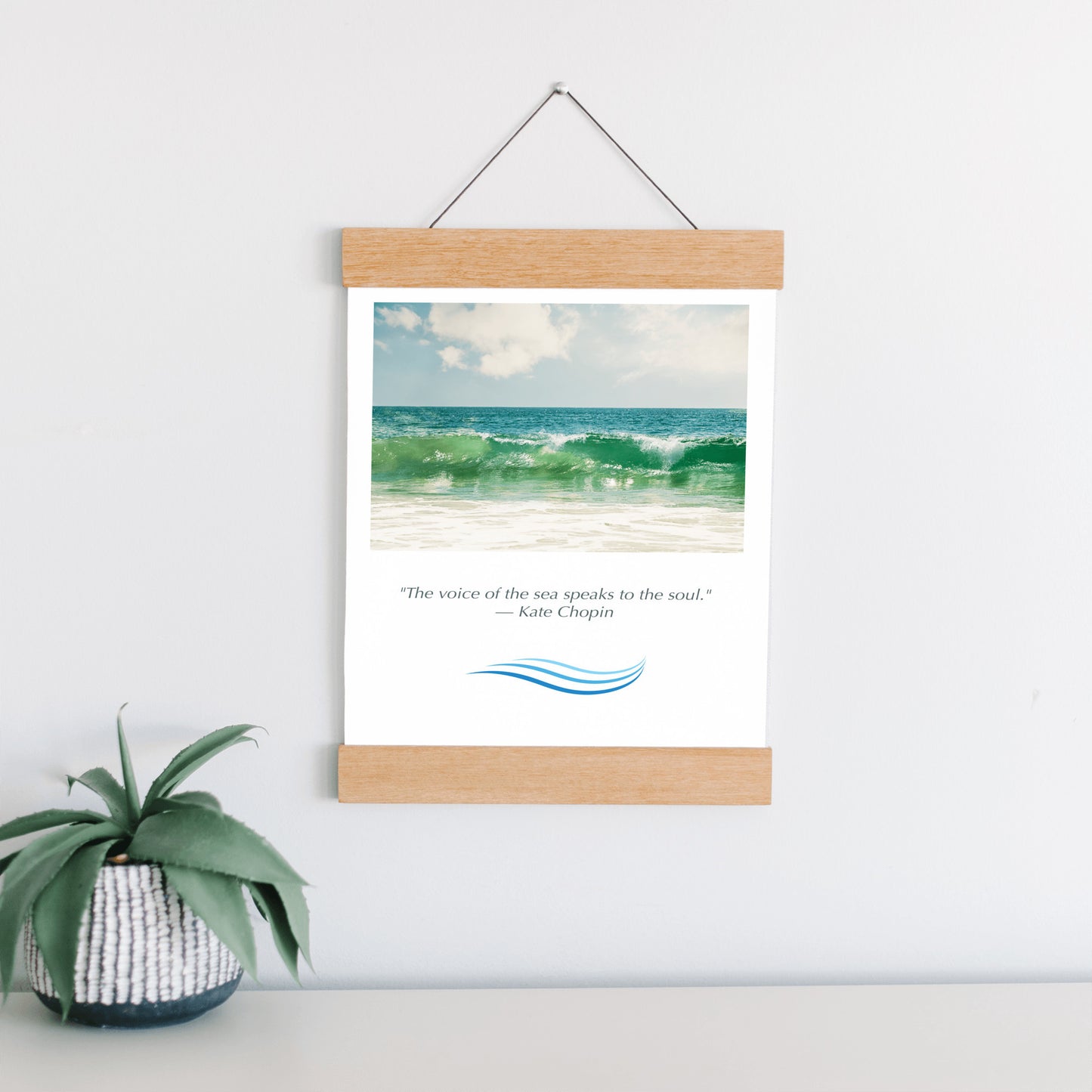 Ocean Hanging Canvas, Beach Saying Gift