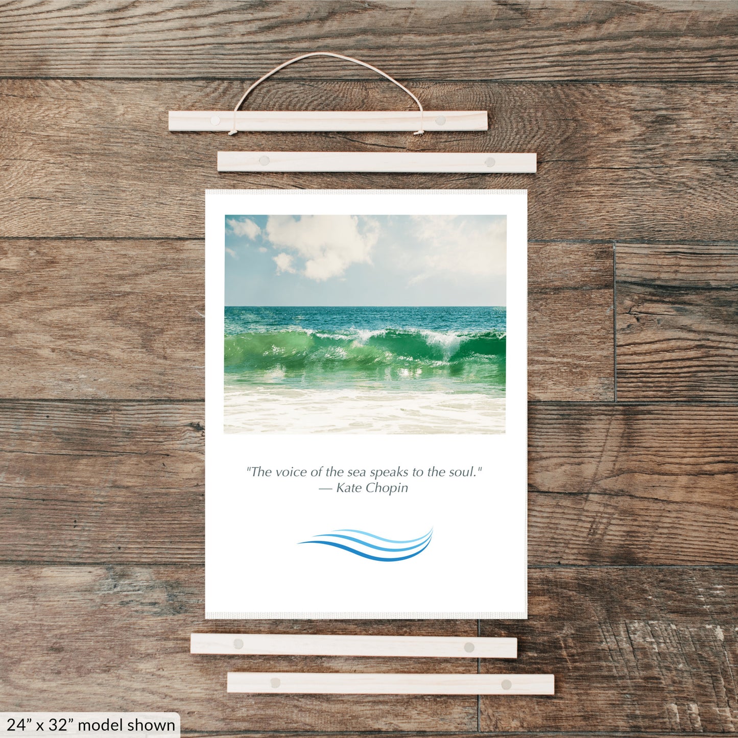 Ocean Hanging Canvas, Beach Saying Gift