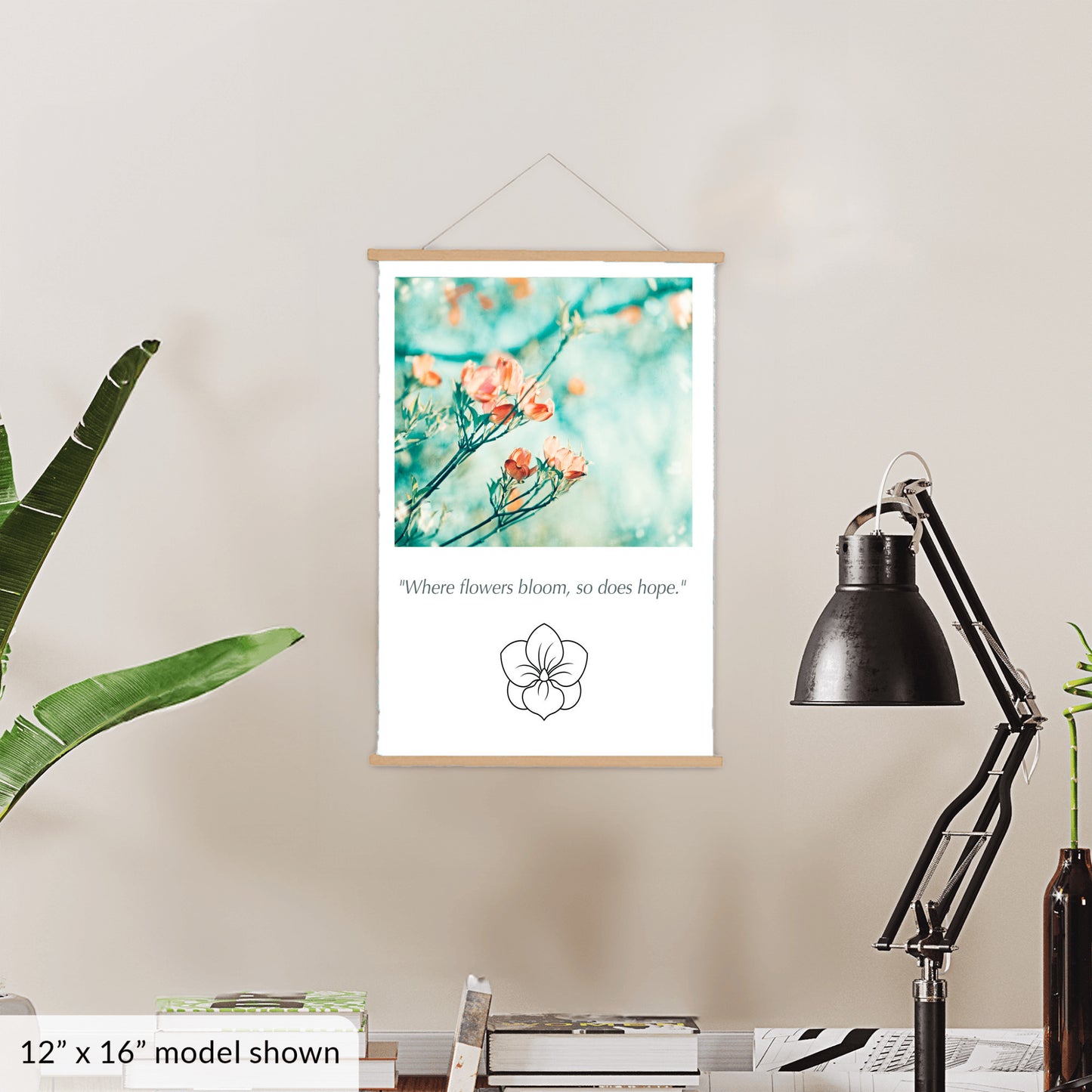 Flower Hanging Canvas, Nature Wall Art