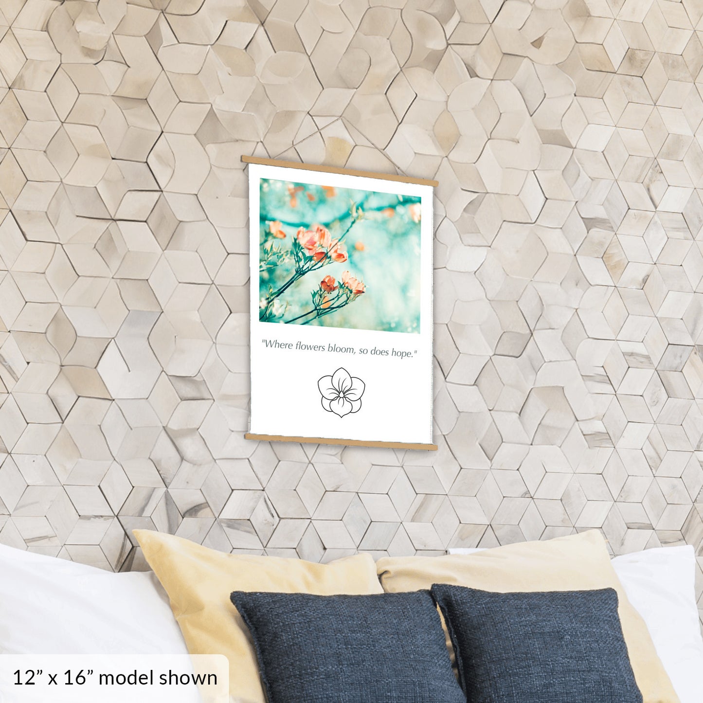 Flower Hanging Canvas, Nature Wall Art