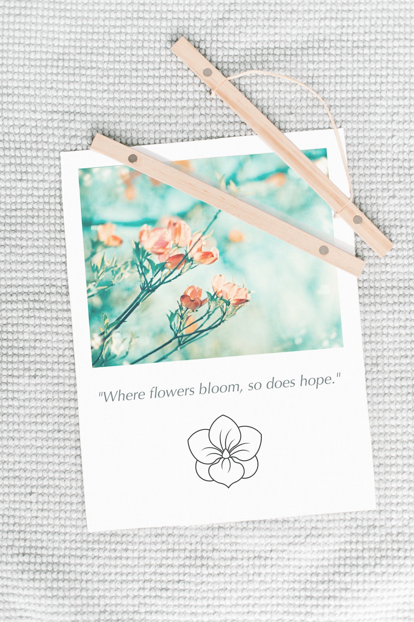 Flower Hanging Canvas, Nature Wall Art