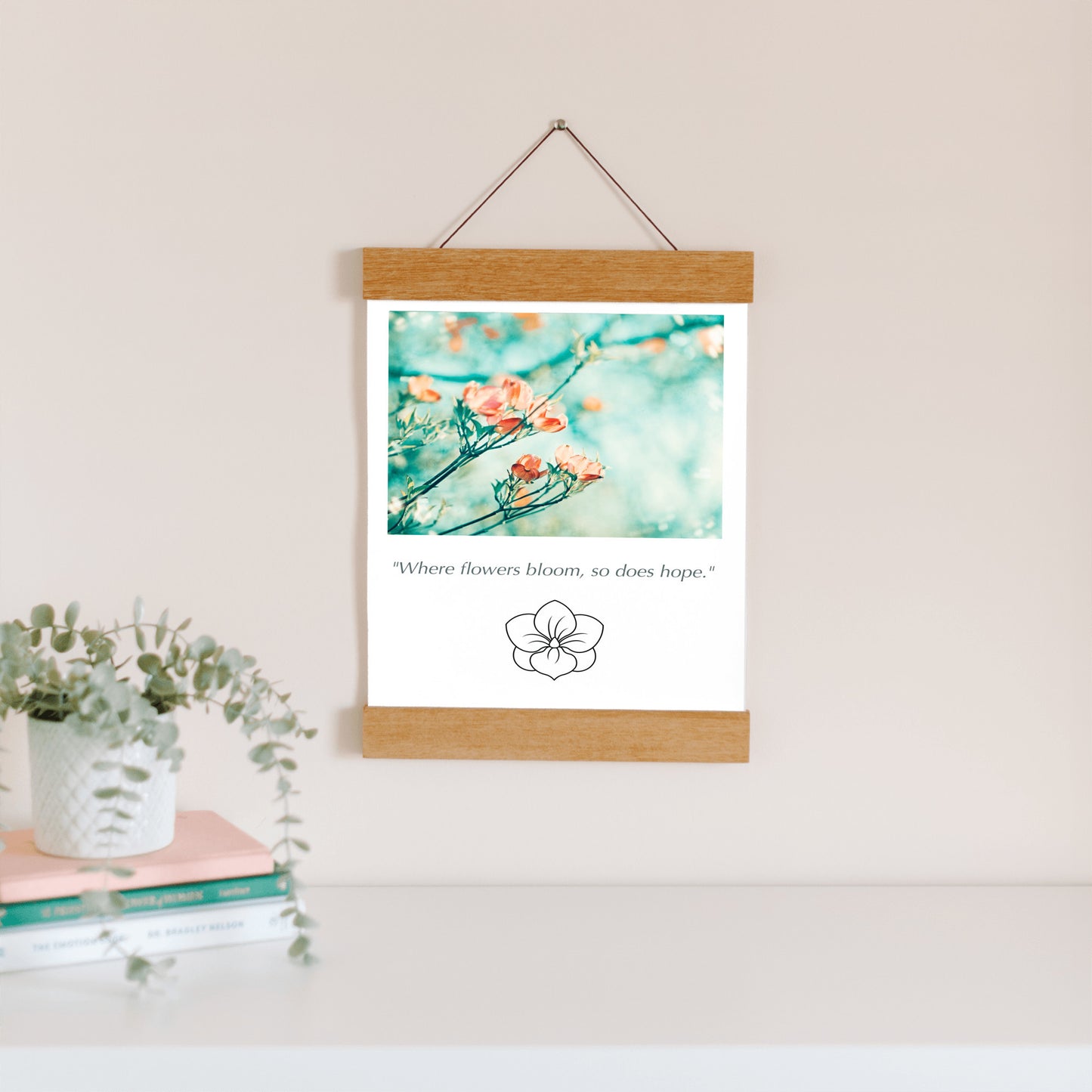 Flower Hanging Canvas, Nature Wall Art