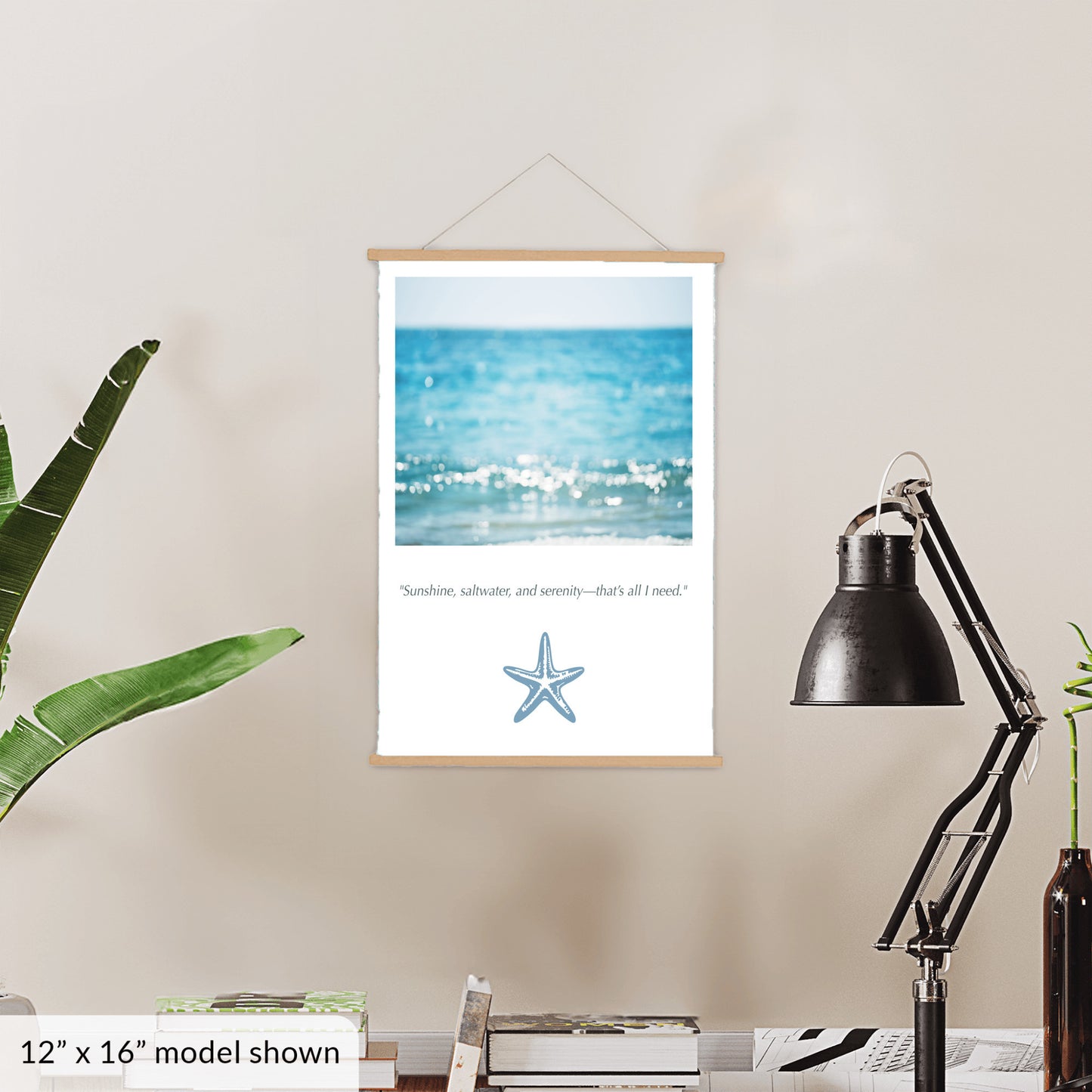 Calming Ocean Canvas, Beach Wall Art