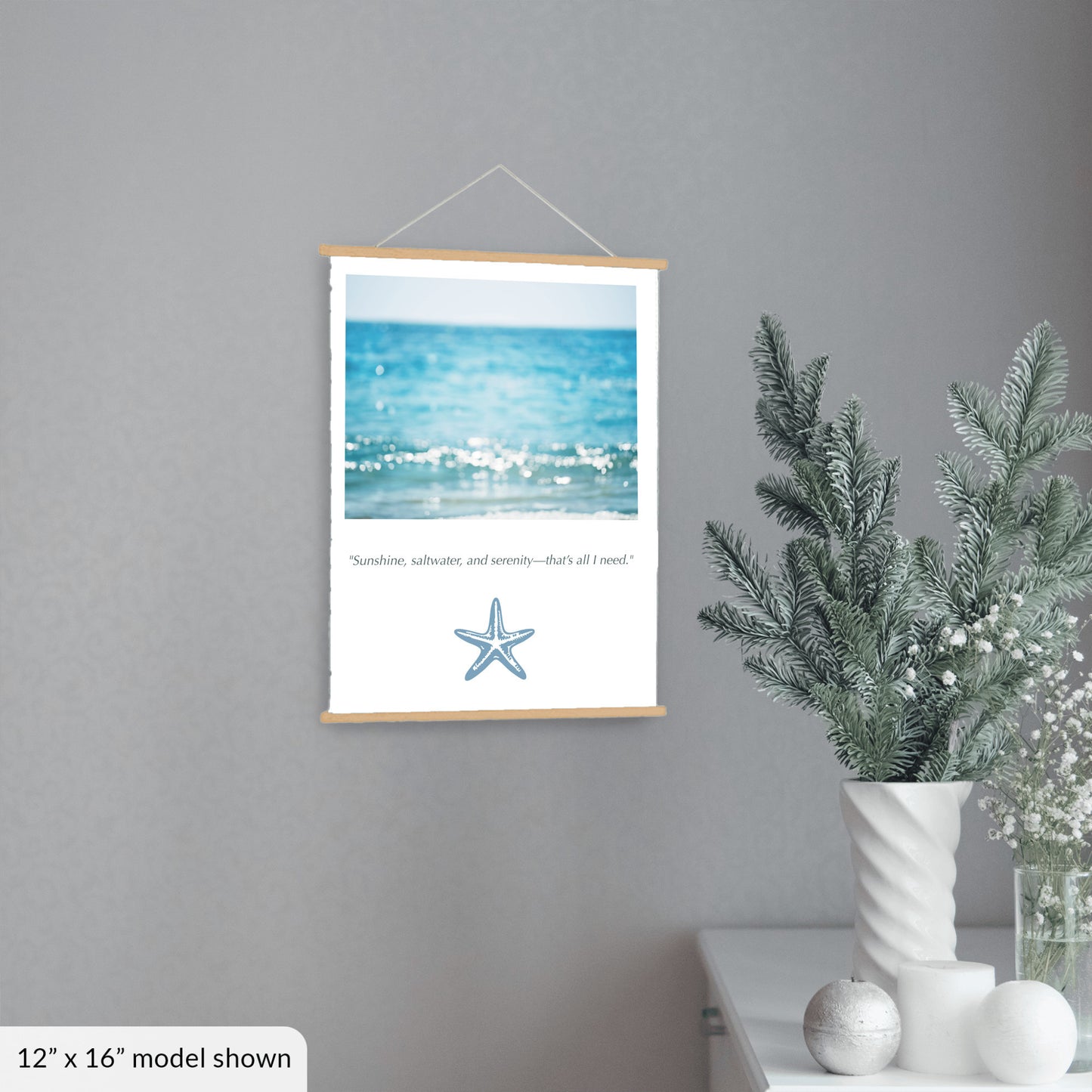 Calming Ocean Canvas, Beach Wall Art