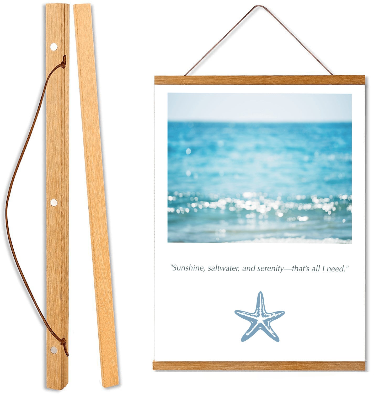 Calming Ocean Canvas, Beach Wall Art