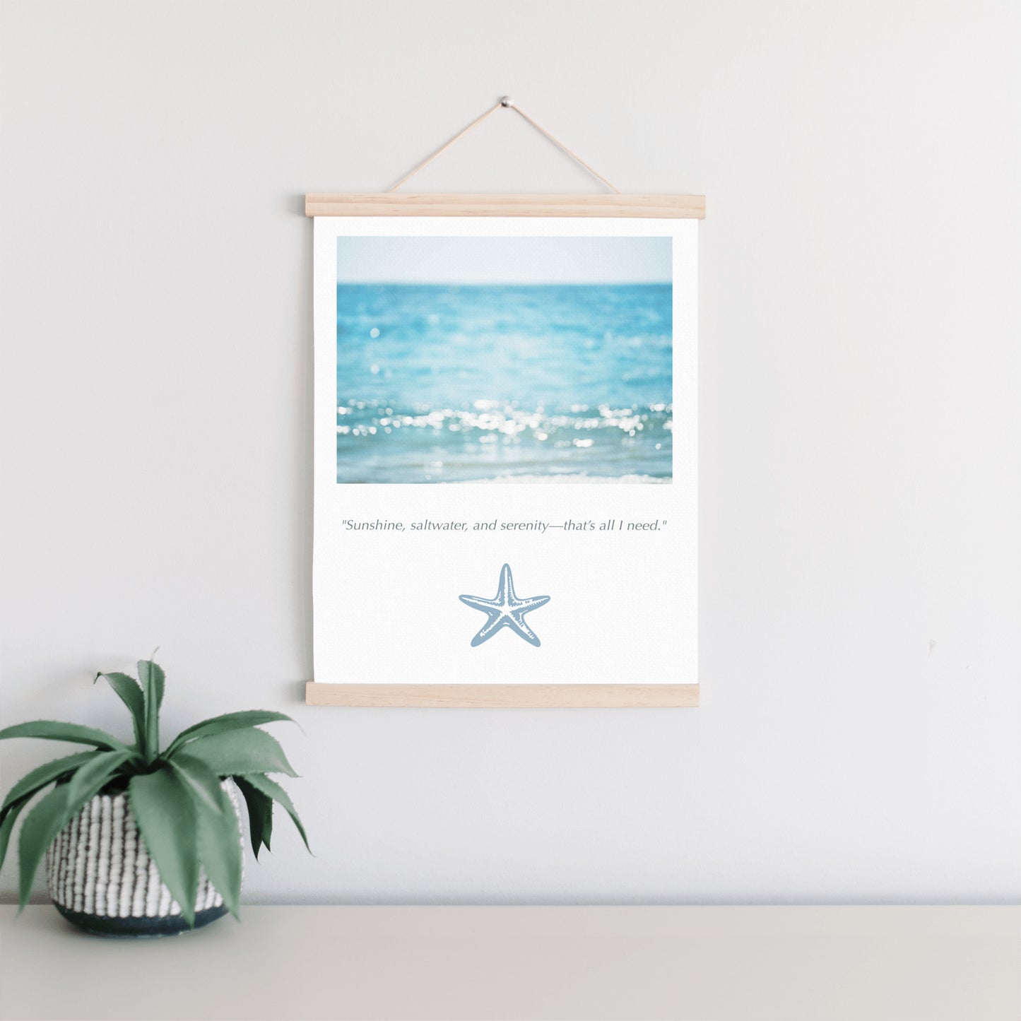 Calming Ocean Canvas, Beach Wall Art