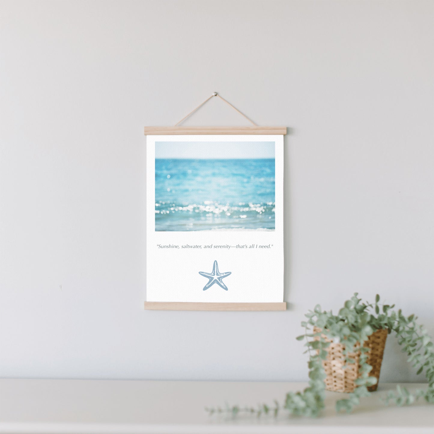 Calming Ocean Canvas, Beach Wall Art