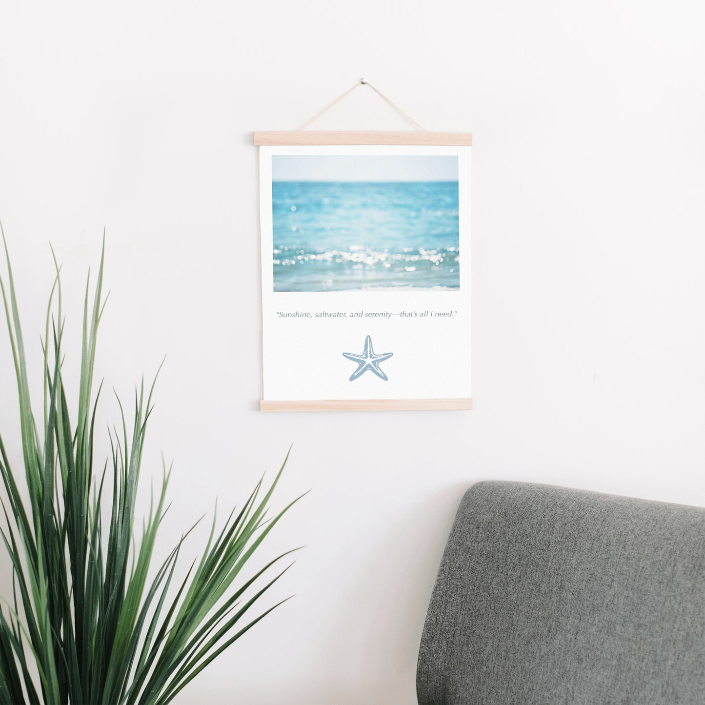 Calming Ocean Canvas, Beach Wall Art