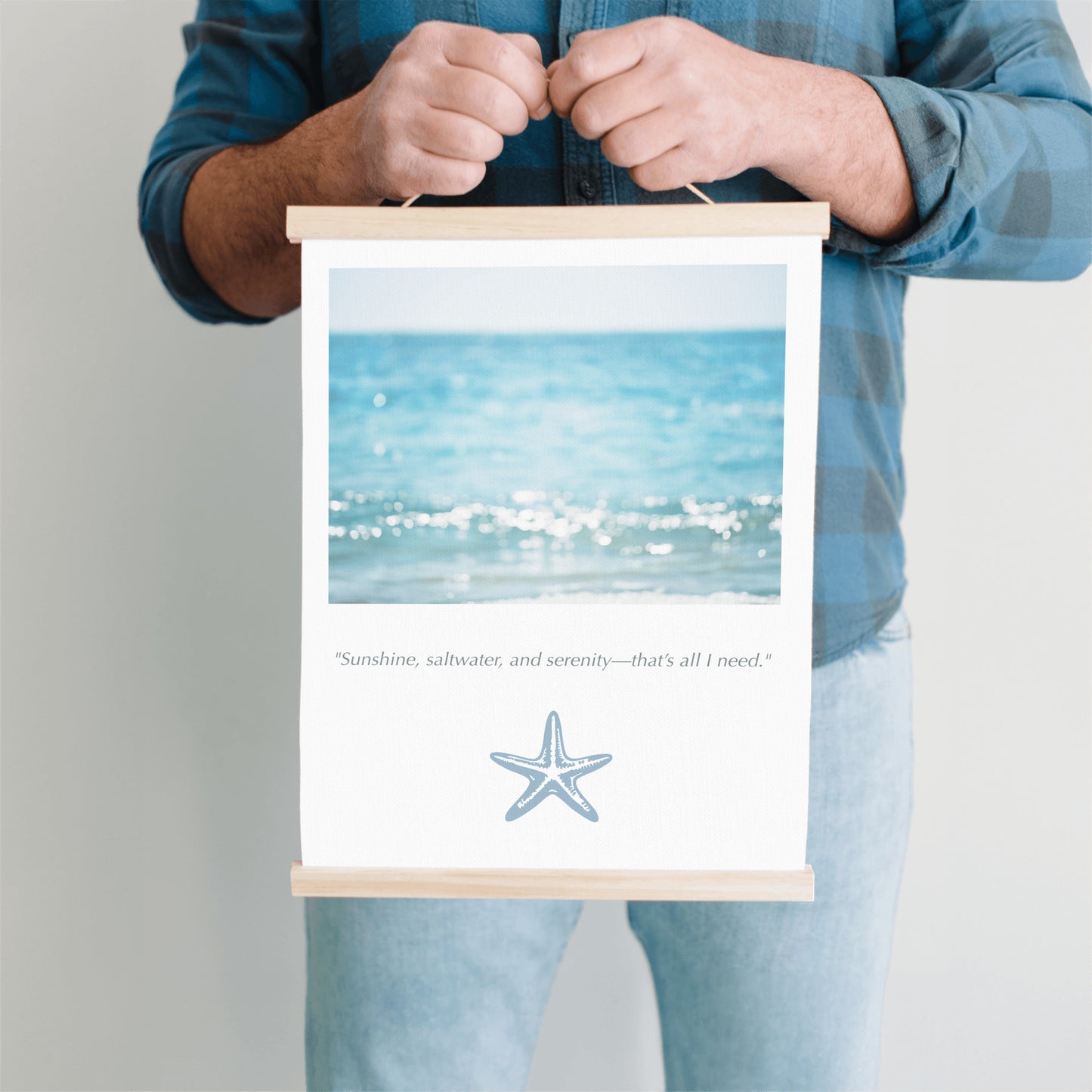 Calming Ocean Canvas, Beach Wall Art