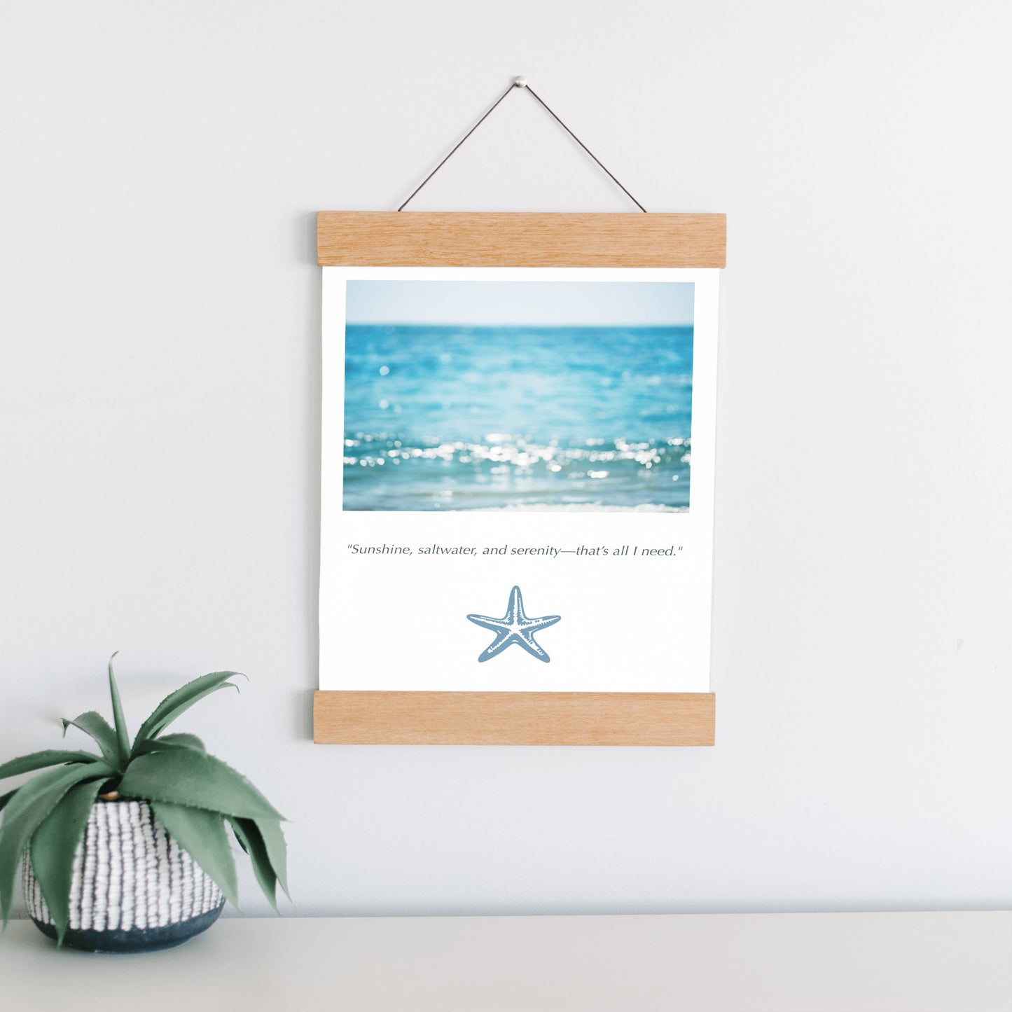 Calming Ocean Canvas, Beach Wall Art