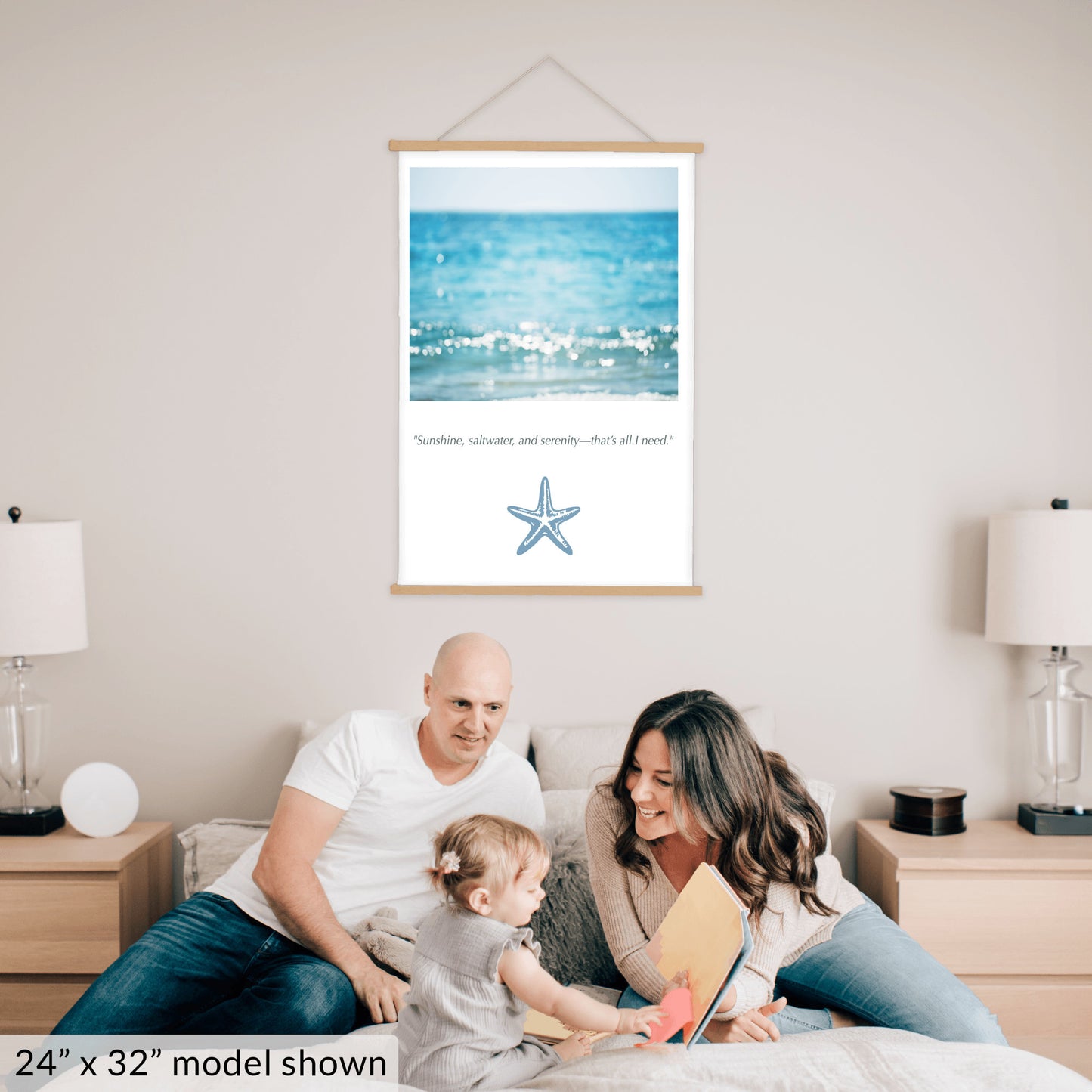 Calming Ocean Canvas, Beach Wall Art