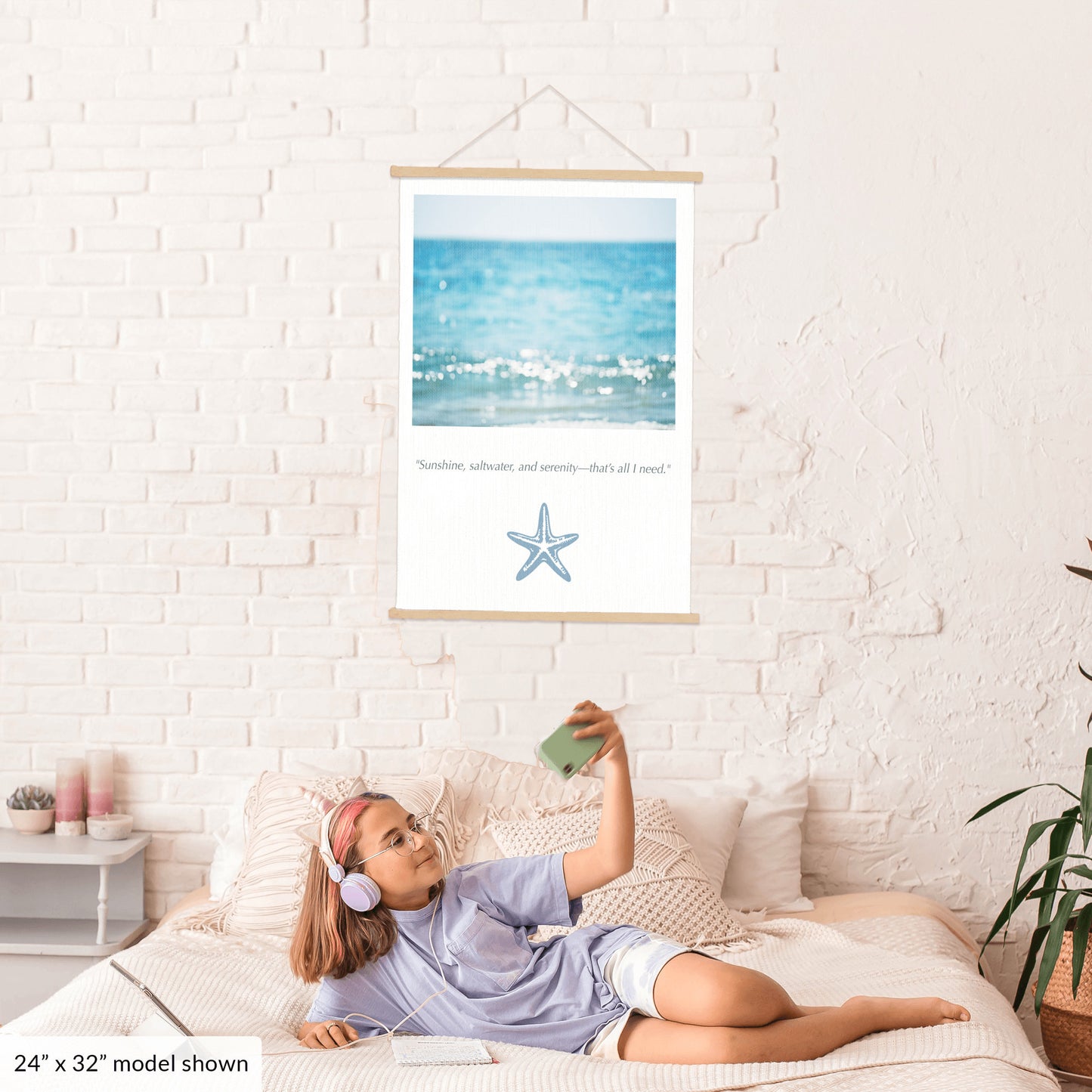 Calming Ocean Canvas, Beach Wall Art