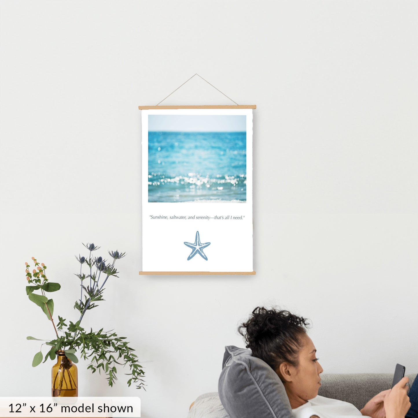 Calming Ocean Canvas, Beach Wall Art