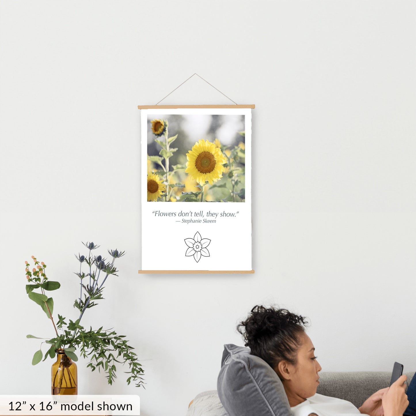 Sunflower Yellow, Flower Hanging Canvas