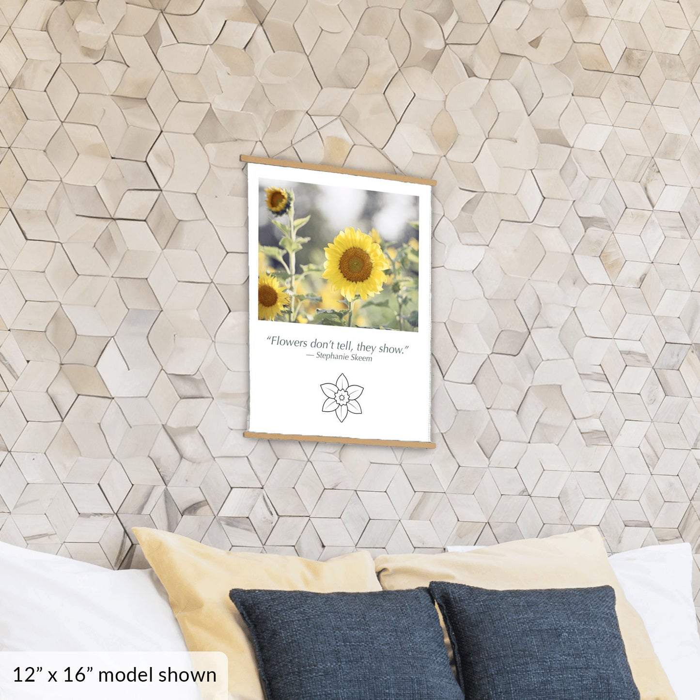 Sunflower Yellow, Flower Hanging Canvas