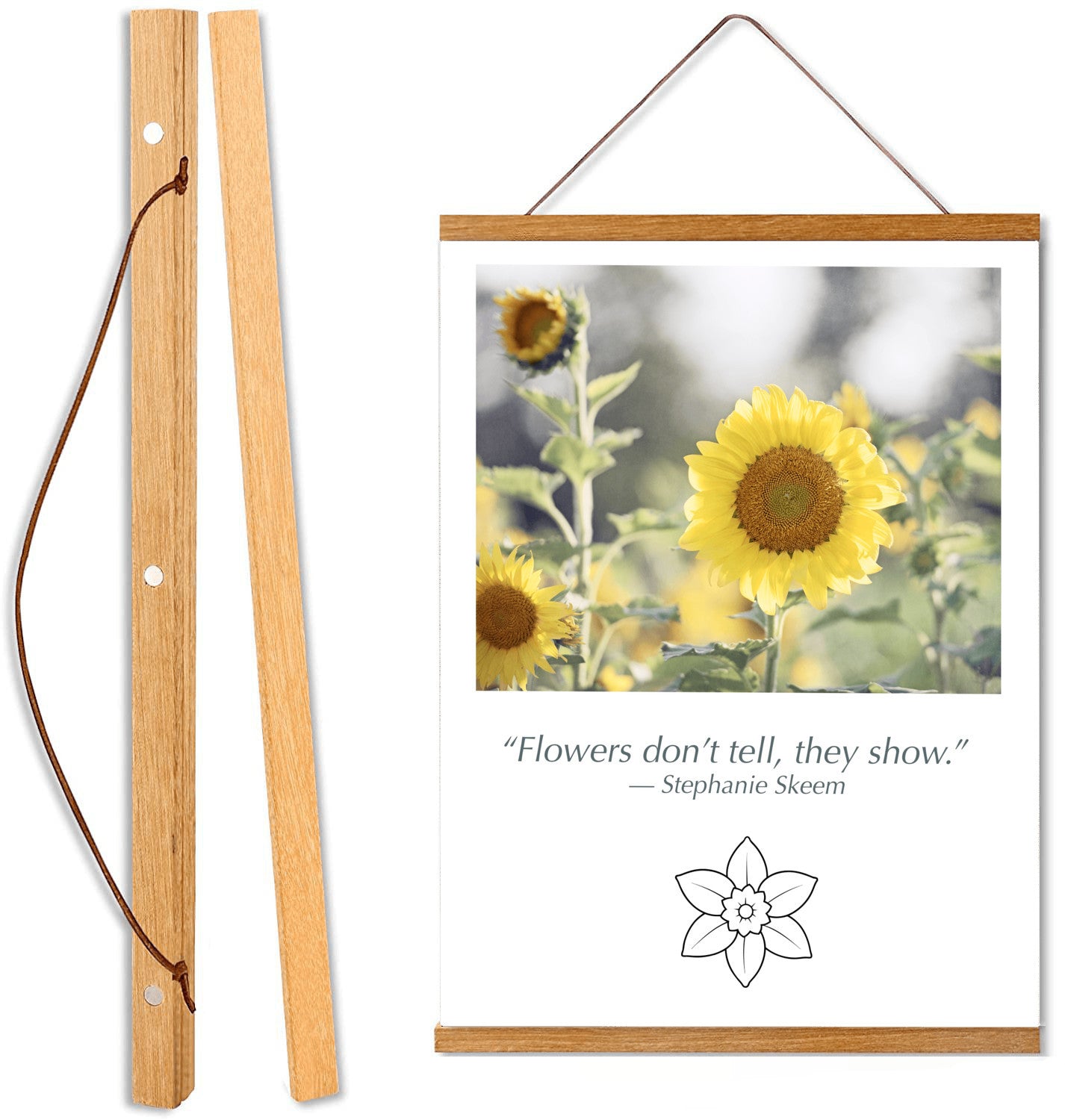 Sunflower Yellow, Flower Hanging Canvas